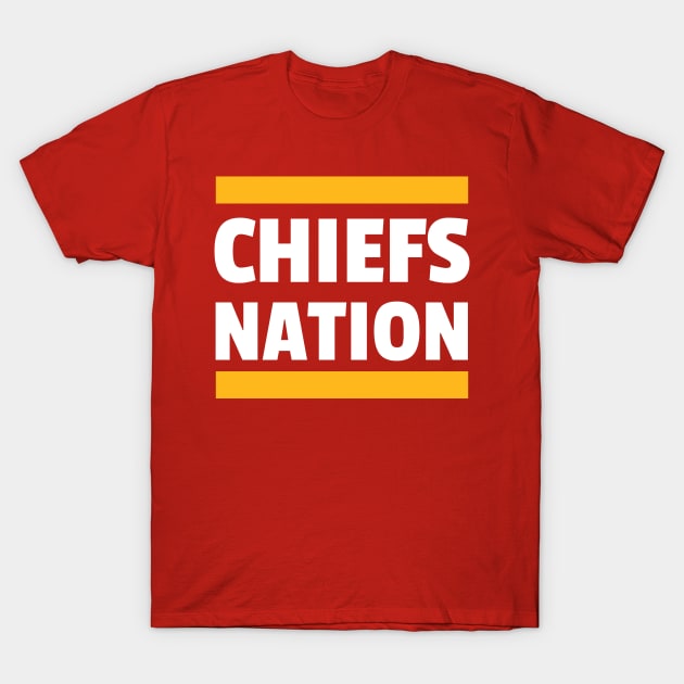 Chiefs Nation T-Shirt by FootballBum